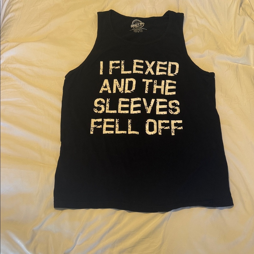 Crazy Dog T-Shirts Black Tank Top - Picture 1 of 4